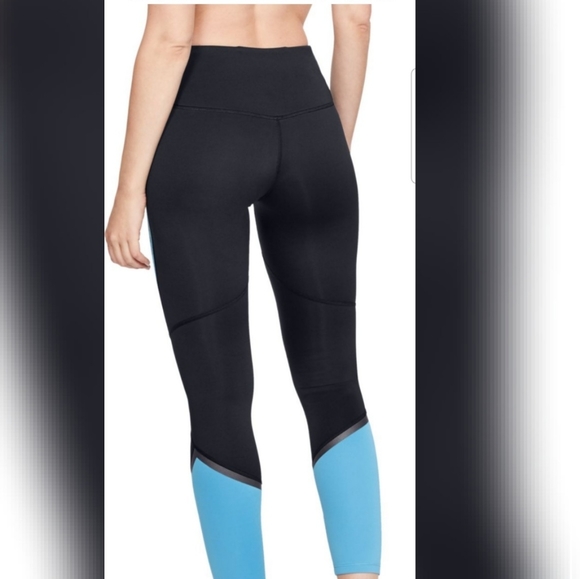 Under Armour Pants - UNDER ARMOUR HEAT GEAR LEGGINGS BLACK &BLUE SMALL